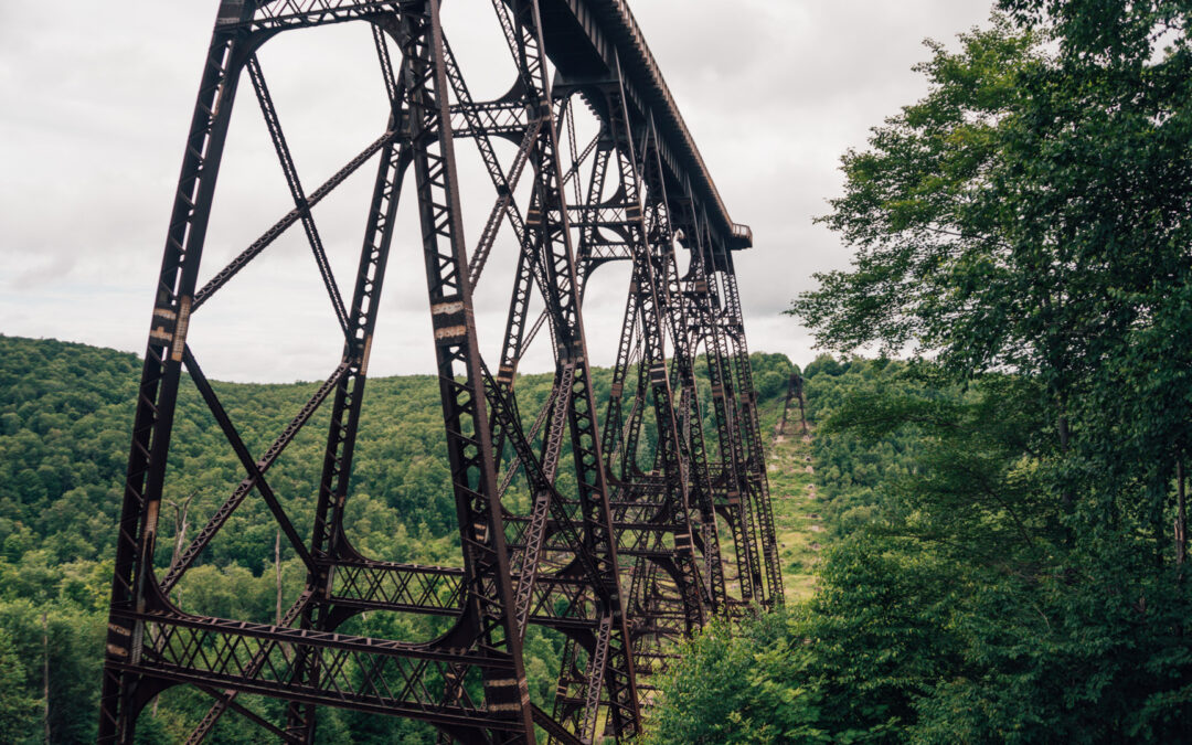 Kinzua Bridge in Kinzua State Park , PA