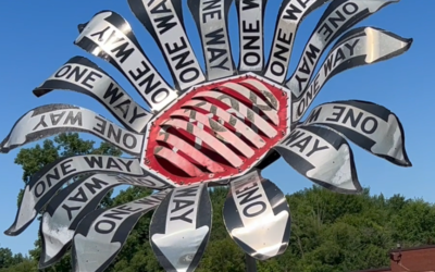 “A Colorful Journey Through Meadville’s Road Sign Sculpture Garden